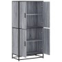 Aparador alto madera de ingeniería gris Sonoma 68x35x139 cm de , Aparadores - Ref: Foro24-3300833, Precio: 133,15 €, Descuent...
