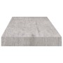 Estante flotante de pared MDF gris hormigón 60x23,5x3,8 cm en Estanterías | Comprar online en Foru.es