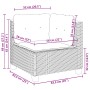 Set de sofás de jardín con cojines 9 pzas ratán sintético beige de , Conjuntos de jardín - Ref: Foro24-3261775, Precio: 642,9...