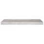 Estantes flotantes pared 2 uds MDF gris hormigón 60x23,5x3,8 cm en Estanterías | Comprar online en Foru.es