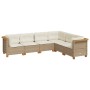 Juego de sofás jardín con cojines 6 pzas ratán sintético beige de , Conjuntos de jardín - Ref: Foro24-3261859, Precio: 447,41...