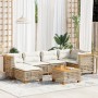 Set sofás de jardín 7 piezas y cojines ratán sintético beige de , Conjuntos de jardín - Ref: Foro24-3261922, Precio: 561,68 €...