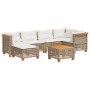 Set sofás de jardín 7 piezas y cojines ratán sintético beige de , Conjuntos de jardín - Ref: Foro24-3261922, Precio: 561,68 €...
