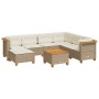 Set de sofás de jardín y cojines 8 piezas ratán sintético beige de , Conjuntos de jardín - Ref: Foro24-3261943, Precio: 557,8...