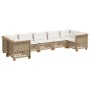 Set sofás de jardín 7 piezas y cojines ratán sintético beige de , Conjuntos de jardín - Ref: Foro24-3261976, Precio: 619,56 €...