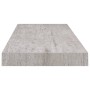 Estantes flotantes pared 4 uds MDF gris hormigón 60x23,5x3,8 cm en Estanterías | Comprar online en Foru.es