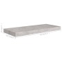 Estantes flotantes pared 4 uds MDF gris hormigón 60x23,5x3,8 cm en Estanterías | Comprar online en Foru.es