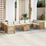 Set de sofás de jardín 11pzas con cojines ratán sintético beige de , Conjuntos de jardín - Ref: Foro24-3262030, Precio: 882,4...