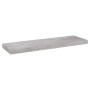 Estante flotante de pared MDF gris hormigón 80x23,5x3,8 cm en Estanterías | Comprar online en Foru.es