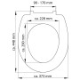 SCHÜTTE Asiento de inodoro Duroplast con cierre suave WHITE de SCHÜTTE, Asientos de inodoros y bidés - Ref: Foro24-435094, Pr...