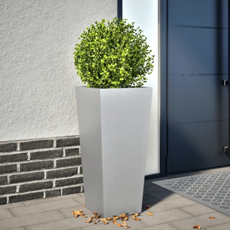Jardinera de acero inoxidable 35x35x75 cm de , Maceteros y jardineras - Ref: Foro24-851090, Precio: 61,98 €, Descuento: %