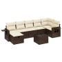 Set sofás de jardín 8 piezas y cojines ratán sintético marrón de , Conjuntos de jardín - Ref: Foro24-3263829, Precio: 521,06 ...