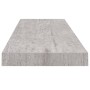 Estante flotante pared 2 uds MDF gris hormigón 80x23,5x3,8 cm en Estanterías | Comprar online en Foru.es