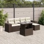 Set sofás de jardín 6 piezas y cojines ratán sintético marrón de , Conjuntos de jardín - Ref: Foro24-3269133, Precio: 437,31 ...