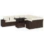 Set de sofás de jardín 10 pzas y cojines ratán sintético marrón de , Conjuntos de jardín - Ref: Foro24-3269393, Precio: 715,6...
