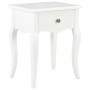 Mesita de noche de madera maciza de pino blanco 40x30x50 cm de , Mesitas de noche - Ref: Foro24-280005, Precio: 116,04 €, Des...