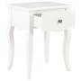 Mesita de noche de madera maciza de pino blanco 40x30x50 cm de , Mesitas de noche - Ref: Foro24-280005, Precio: 116,04 €, Des...