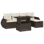 Set sofás de jardín 6 piezas y cojines ratán sintético marrón de , Conjuntos de jardín - Ref: Foro24-3275133, Precio: 422,33 ...