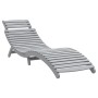 Tumbonas 2 unidades madera maciza acacia gris 184x55x64 cm de , Tumbonas - Ref: Foro24-3155468, Precio: 256,07 €, Descuento: %
