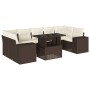 Set sofás de jardín 8 piezas y cojines ratán sintético marrón de , Conjuntos de jardín - Ref: Foro24-3269043, Precio: 617,64 ...