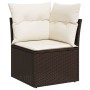 Set de sofás de jardín 9 pzas y cojines ratán sintético marrón de , Conjuntos de jardín - Ref: Foro24-3275353, Precio: 641,60...