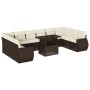 Set de sofás de jardín 11 pzas cojines ratán sintético marrón de , Conjuntos de jardín - Ref: Foro24-3268783, Precio: 852,12 ...