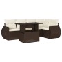Set sofás de jardín 6 piezas y cojines ratán sintético marrón de , Conjuntos de jardín - Ref: Foro24-3268523, Precio: 457,85 ...