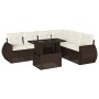 Juego de sofás de jardín 7 piezas con cojines ratán PE marrón de , Conjuntos de jardín - Ref: Foro24-3268563, Precio: 537,25 ...