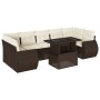 Set sofás de jardín 8 piezas y cojines ratán sintético marrón de , Conjuntos de jardín - Ref: Foro24-3268413, Precio: 620,00 ...