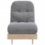 Futón sofá cama con colchón madera maciza de pino 60x206x11 cm de , Futones - Ref: Foro24-846746, Precio: 155,52 €, Descuento: %