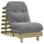 Futón sofá cama con colchón madera impregnada pino 60x206x11 cm de , Futones - Ref: Foro24-846750, Precio: 164,62 €, Descuent...