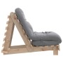 Futón sofá cama con colchón madera maciza de pino 60x206x11 cm de , Futones - Ref: Foro24-846746, Precio: 155,52 €, Descuento: %