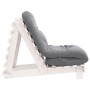 Futón sofá cama con colchón madera maciza blanco 70x206x11 cm de , Futones - Ref: Foro24-846752, Precio: 194,87 €, Descuento: %