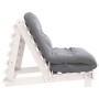 Futón sofá cama con colchón madera maciza blanco 100x206x11 cm de , Futones - Ref: Foro24-846767, Precio: 255,24 €, Descuento: %
