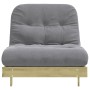 Futón sofá cama con colchón madera impregnada pino 90x206x11 cm de , Futones - Ref: Foro24-846765, Precio: 209,20 €, Descuent...