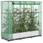 Arriate con cubierta invernadero aspecto ratán 120x40x123 cm de , Maceteros y jardineras - Ref: Foro24-4015839, Precio: 88,26...