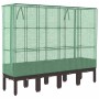 Arriate con cubierta invernadero aspecto ratán 160x40x140 cm de , Maceteros y jardineras - Ref: Foro24-4015807, Precio: 129,6...
