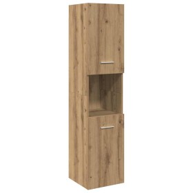 Armario pared baño madera ingeniería roble artisian 30x30x130cm de , Tocadores de baño - Ref: Foro24-856222, Precio: 76,58 €,...