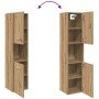 Armario pared baño madera ingeniería roble artisian 30x30x130cm de , Tocadores de baño - Ref: Foro24-856222, Precio: 76,58 €,...