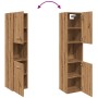 Armario pared baño madera ingeniería roble artisian 30x30x130cm de , Tocadores de baño - Ref: Foro24-856222, Precio: 76,58 €,...