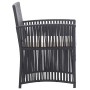 Sillones de jardín con cojines 2 unidades ratán sintético negro de , Sillas de jardín - Ref: Foro24-363406, Precio: 112,57 €,...