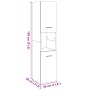 Armario pared baño madera ingeniería roble artisian 30x30x130cm de , Tocadores de baño - Ref: Foro24-856222, Precio: 76,58 €,...