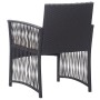 Sillones de jardín con cojines 2 unidades ratán sintético negro de , Sillas de jardín - Ref: Foro24-363406, Precio: 112,57 €,...