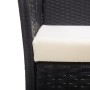 Sillones de jardín con cojines 2 unidades ratán sintético negro de , Sillas de jardín - Ref: Foro24-363406, Precio: 112,57 €,...