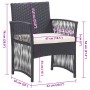 Sillones de jardín con cojines 2 unidades ratán sintético negro de , Sillas de jardín - Ref: Foro24-363406, Precio: 112,57 €,...