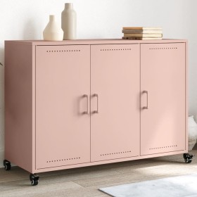 Aparador de acero rosa 100,5x39x72 cm de , Aparadores - Ref: Foro24-846681, Precio: 179,01 €, Descuento: %