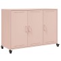 Aparador de acero rosa 100,5x39x72 cm de , Aparadores - Ref: Foro24-846681, Precio: 179,01 €, Descuento: %
