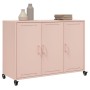 Aparador de acero rosa 100,5x39x72 cm de , Aparadores - Ref: Foro24-846681, Precio: 179,01 €, Descuento: %