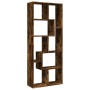 Librería divisora madera ingeniería roble ahumado 67x25x161,5cm de , Librerías y estanterías - Ref: Foro24-858079, Precio: 92...