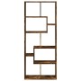 Librería divisora madera ingeniería roble ahumado 67x25x161,5cm de , Librerías y estanterías - Ref: Foro24-858079, Precio: 92...